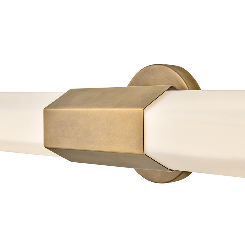Facet 1 - Light LED Bath Sconce, Heritage Brass
