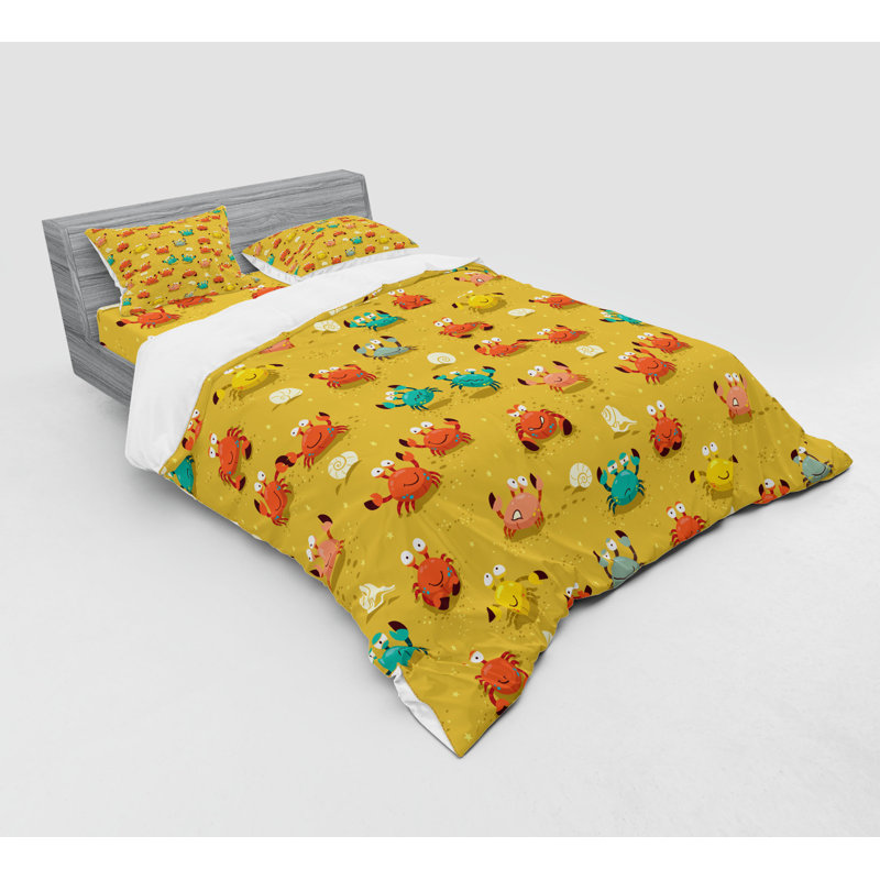 Ensemble de housse de couette en microfibre pâle / café, Housse de couette grand + 3 pièces supplémentair