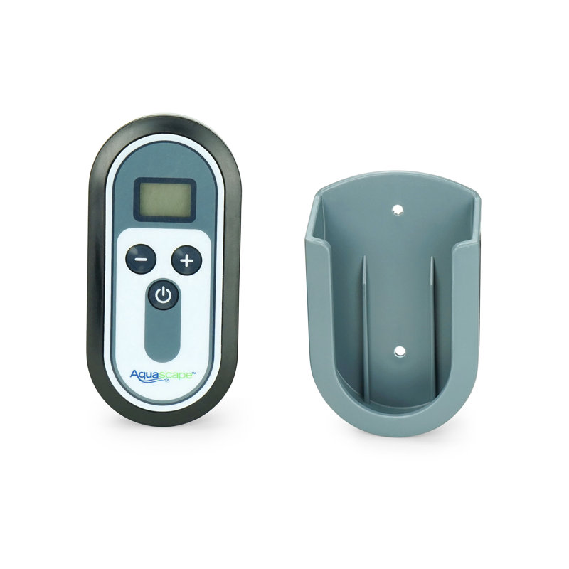 Gray and Black Universal Remote for Adjustable Flow Pumps