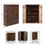 Armoire murale haute en bois sculpté Galienne