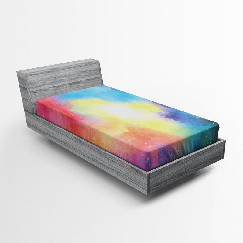 Microfiber Abstract Fitted Sheet, Twin XL Fitted Sheet