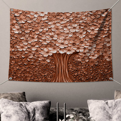Tapisserie murale bronze bronze