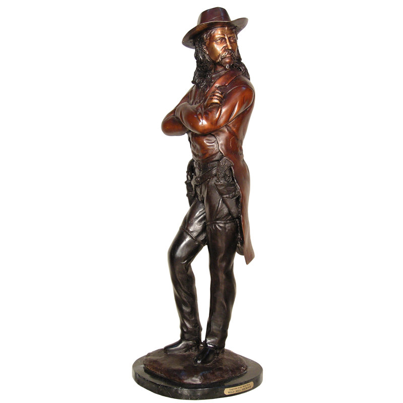 Wild Bill Hickock sur base en marbre