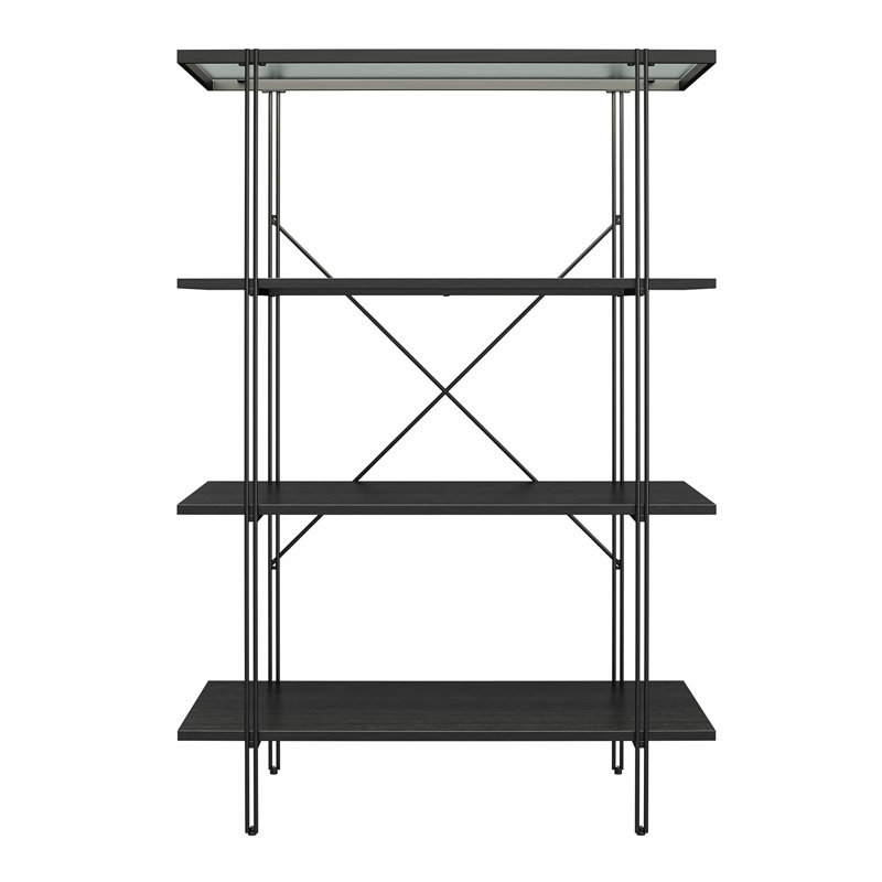 Ankoor 117.1cm H x 79.5cm W Stainless Steel Library Bookcase