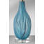 Turchese 29" Blue and Black Swirl Glass Table Lamp