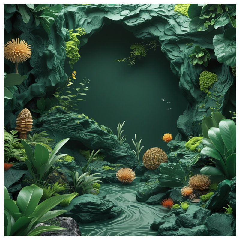 Couvre-lit matelassé Lush Green Forest, Double