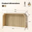Console en bois cannelé L 55,9 po-616644731