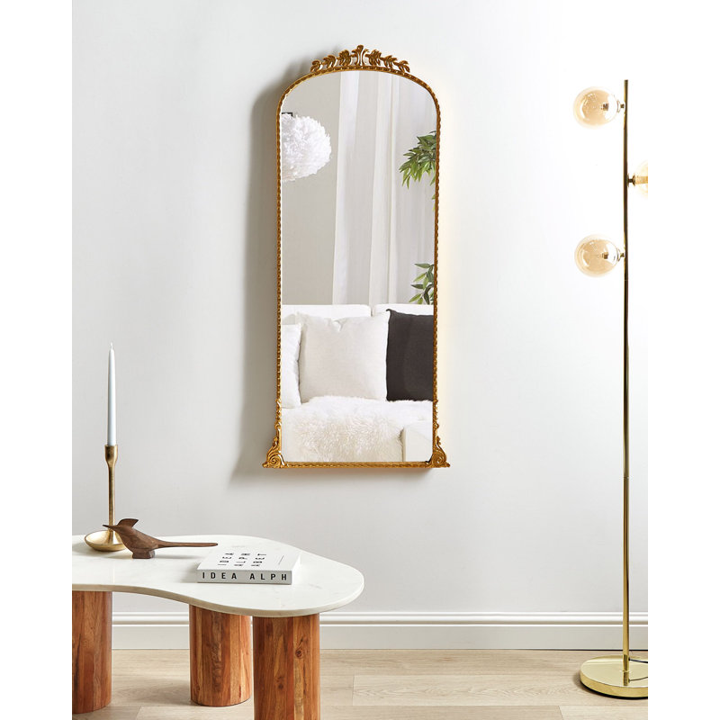 Ulises Metal Arch Mirror, Gold, 114 cm H x 51 cm W