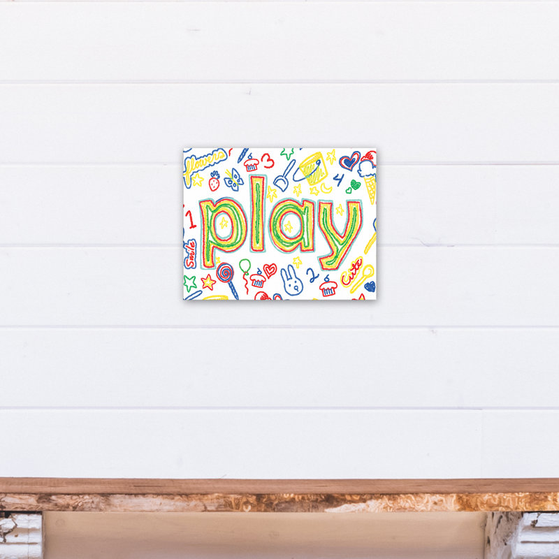 Art sur toile play time Burkhart, H 11 po x l 14 po x P 1,25 po