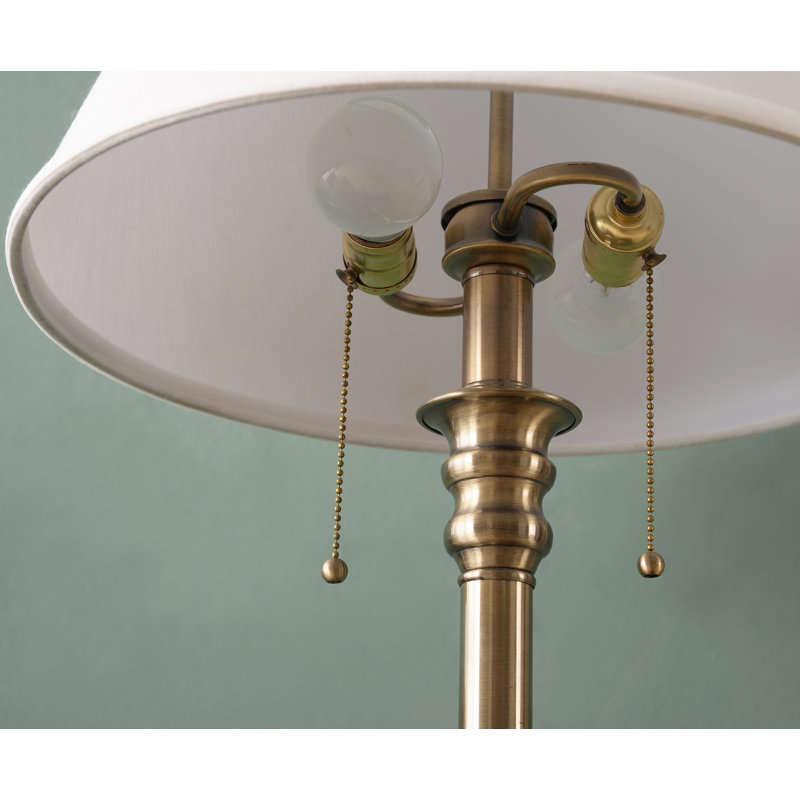 Metal Table Lamp, Antique Brass