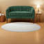 Causeuse d'appoint en chenille compacte moderne et glamour pour petits espaces