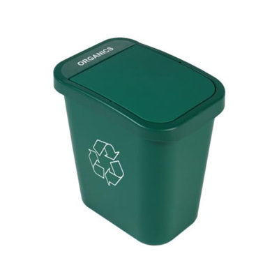 Bac à compost 7 gallons Sturdy Essentials City Box avec couvercle pour le recyclage résidentiel, commercial et commercial