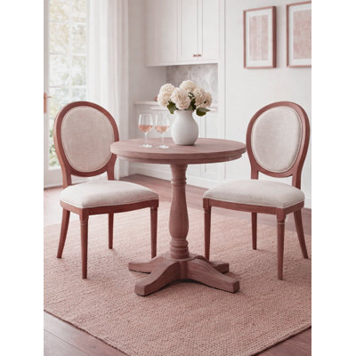 48cm H Polyester Blend Upholstered King Louis Back Accent