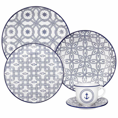 Floreal 20 Piece Handmade Dinnerware Set - Service for 4