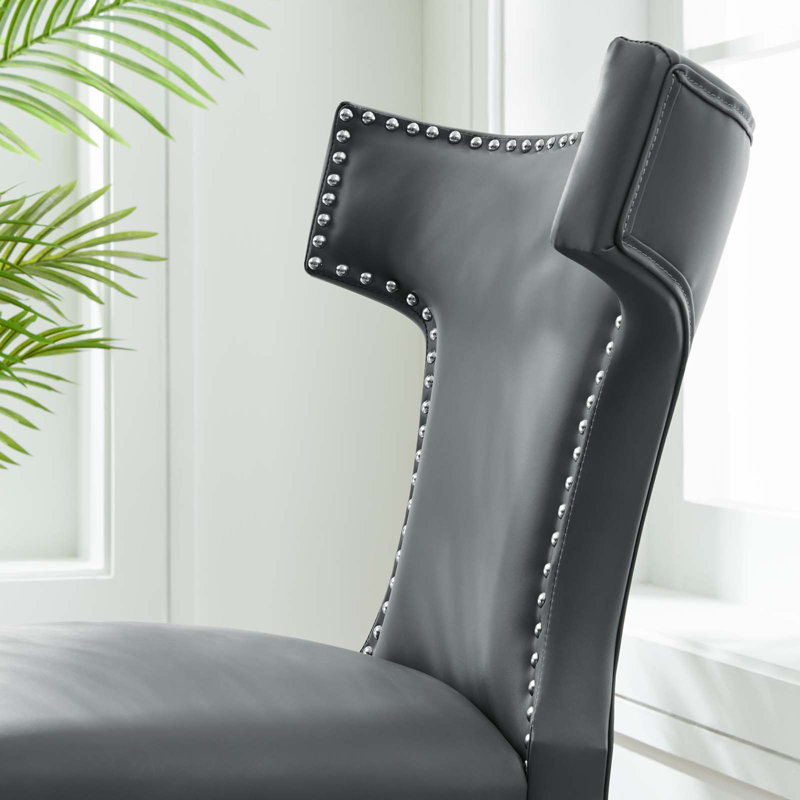 Chaise courbée Modway, gris