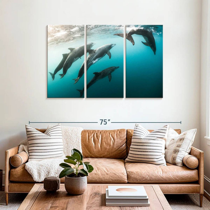 Brampt Dolphin Playmates, 36" H x 57" W