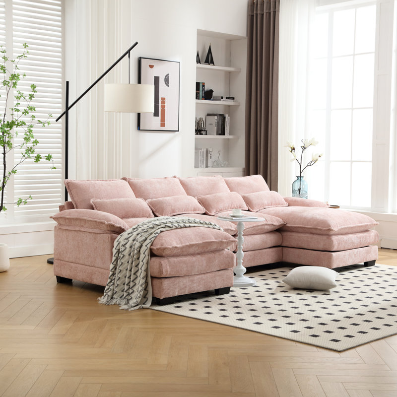 Chenille relaxante avec éponge et bois, Rose