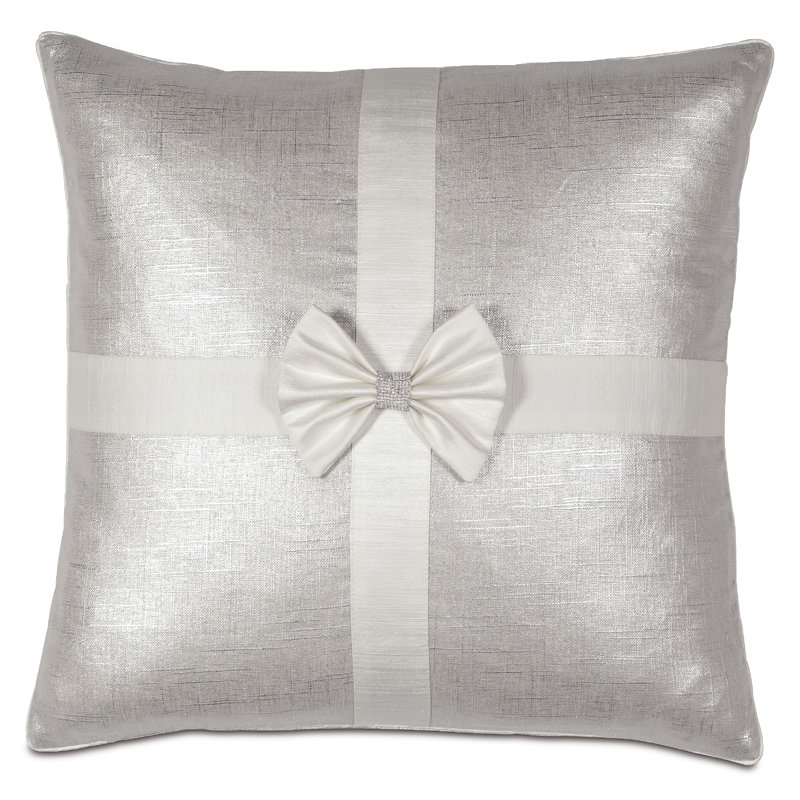 Holiday Appliqued Throw Pillow, Lucent Opal/Reflection Frost, Polyester