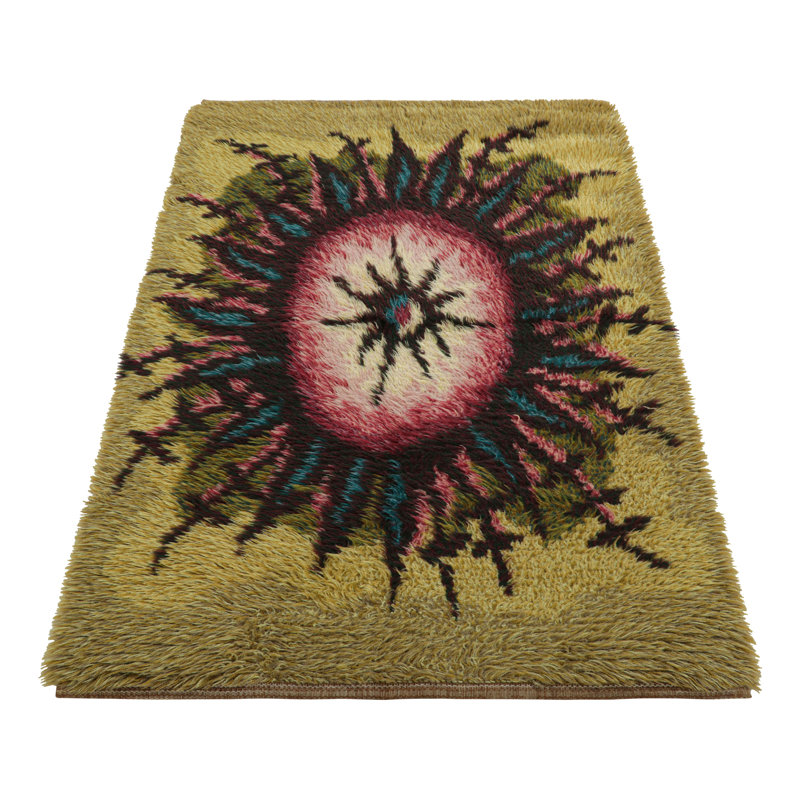 One-of-a-Kind 3’2x4’9 Hand Knotted Area Rug