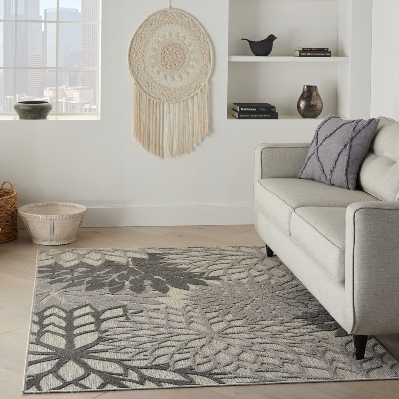 Floral Area Rug, Rectangle 183 x 274cm