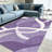 Lavender Abstract Swirl carpet-easy to clean, machine-washable, soft and comfortable; suitable for door mats, kitchens, living rooms, bedrooms, corridors, and laundry areas. Easy to clean, durable carpet for home decoration.-130037006