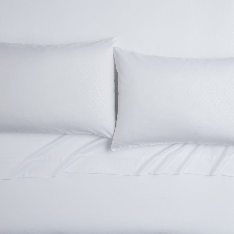 Winny 6-Piece Trellis Embossed Microfiber Bed Sheet Set, Full Sheet Set + 4 Standard Pillow Case
