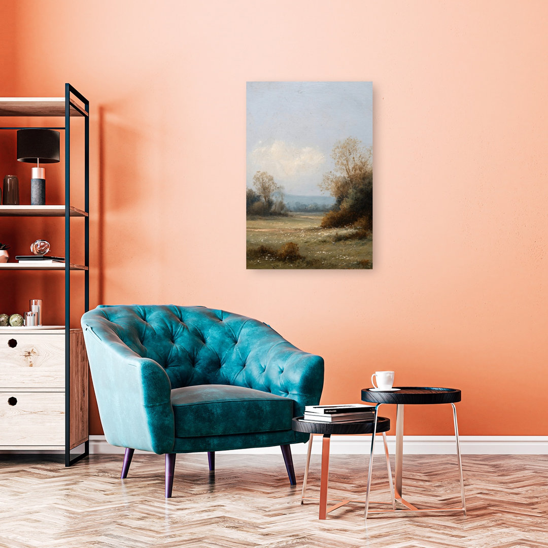 Silent Little Meadow Abstract Contemporary Wall Art Print