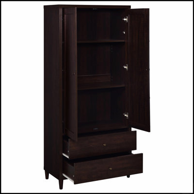 Armoire d'appoint 2 tiroirs Tabac