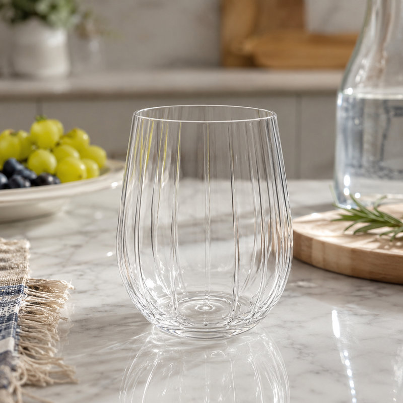 Acrylic Linea Stemless wine glass - Clear