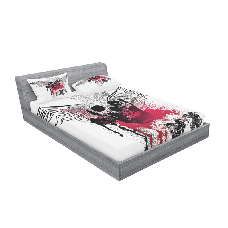 Microfiber Sheet Set, Queen Sheet Set with Fitted Sheet