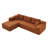 Cotman Upholstered Boneless L-Shaped Sectional Left Hand Facing-547484553