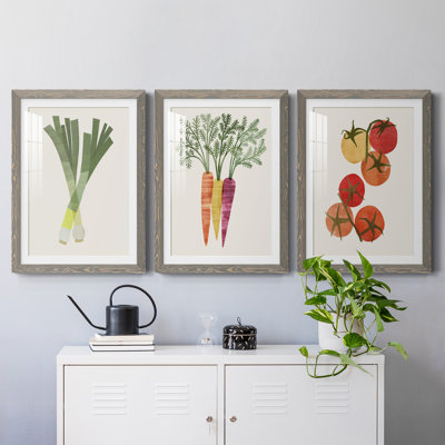 Organic Veg II - ensemble de 3 reproductions de cadres photo