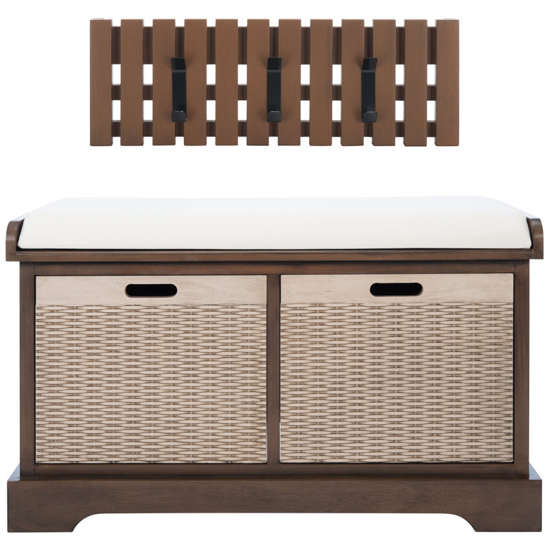 Fotina Storage Bench Combo, Mediun Brown