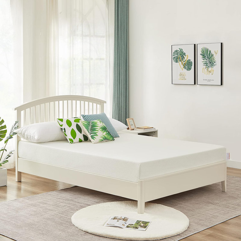 Matelas en mousse viscoélastique gélifiée mi-ferme Alwyn Home, Lit double, 6"