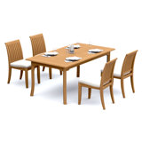 Lagos Outdoor - Piece Teak Dining Set