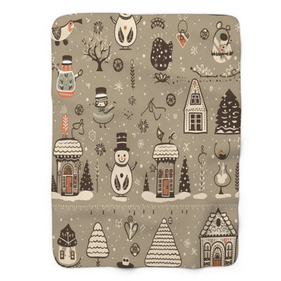 Snowman Delight - 1 Piece Premium Blanket