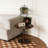 23'' Walnut Brown Accent Round Table