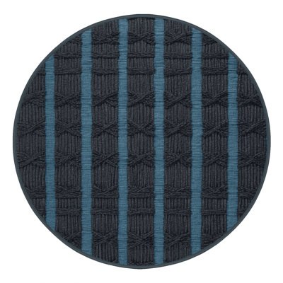Machine Washable Trellis Black Area Rug