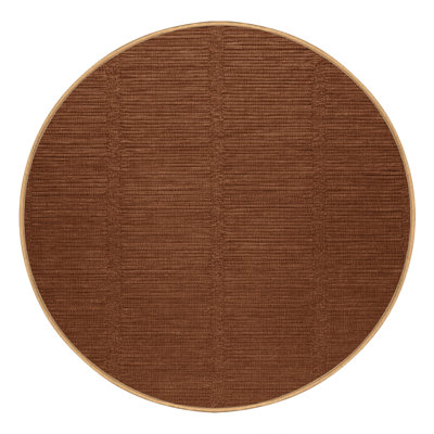 Tapis brun uni lavable à la machine