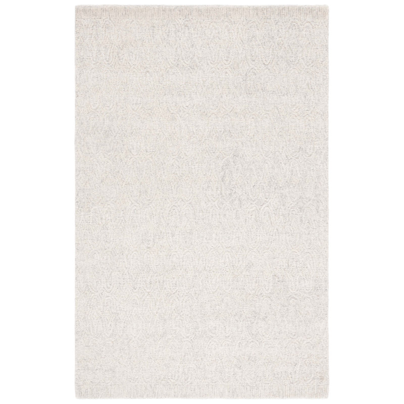 Naviyan 101 Area Rug In Silver, Rectangle 5' x 8'