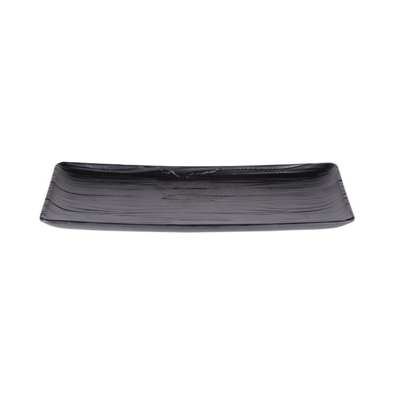 Plaque rectangulaire en mélamine Elite Global Solutions, Noir