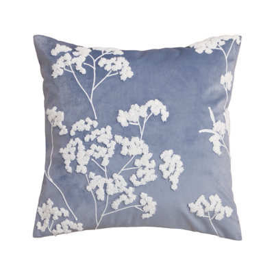 Baby's Breath Blue Pillow
