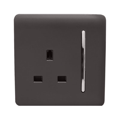 Trendi Switch 1 Gang 13 Amp Switched Plug Socket