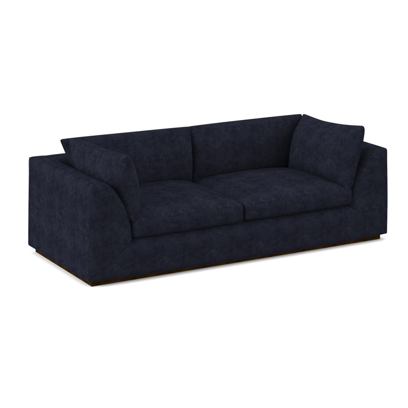 Big Sur Sofa, American Walnut, Margaret Ebony Polyester Blend
