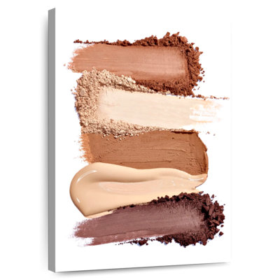 Crème et poudre de maquillage