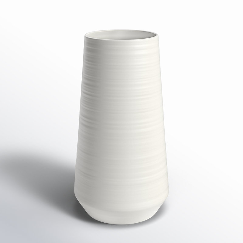 Becker White 12'' Porcelain Table Vase