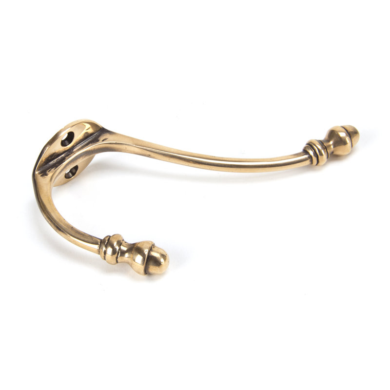 Hat Coat Hook Metal Wall Hook, Polished Bronze