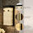 Modern 1-Light 9.8" LED Black Wall Sconce Light Texture Waterfall Panel