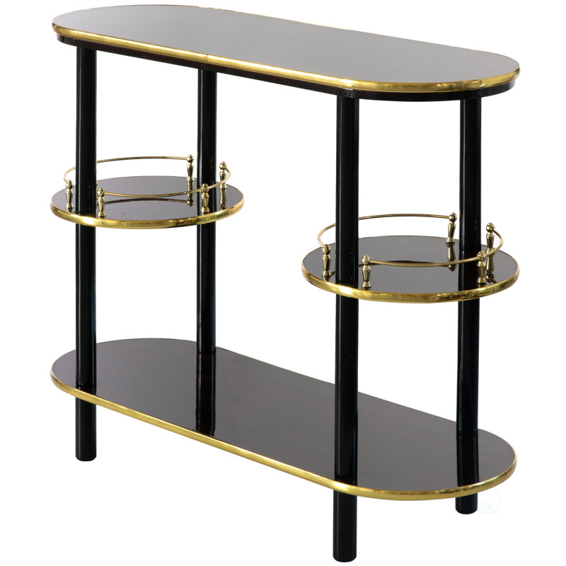 Enzlie 14.25'' Mini Bar, Black