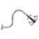 5" Round 5-Function Filtered Adjustable Spray Shower Head with S-Shaped 10.5" Shower Arm
